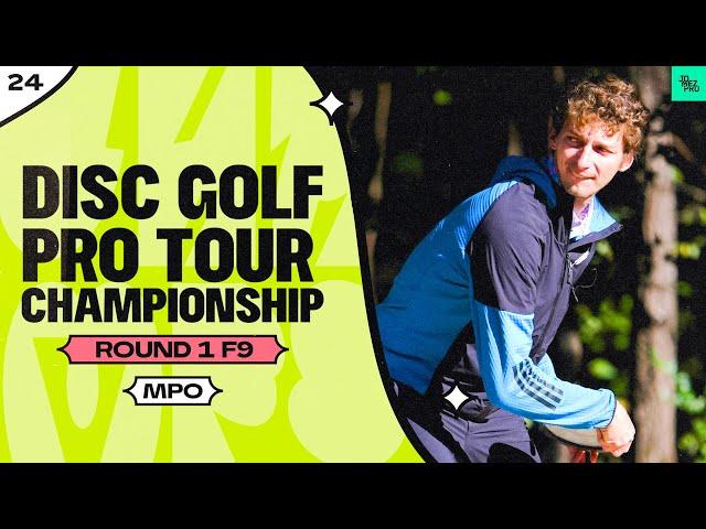 2024 Disc Golf Pro Tour Championship | MPO R1F9 | Buhr, Wysocki, Anttila, Heimburg | JomezPro