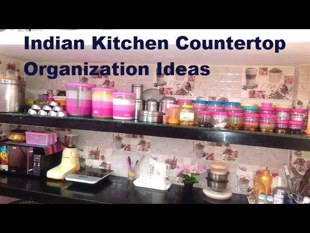kitchen countertop organization ideas - Indian kitchen organization Tips for non modular kitchen