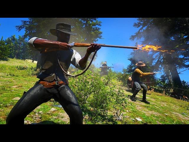 Foreman Brothers vs Lawmen - Red Dead Redemption 2 NPC Wars 129