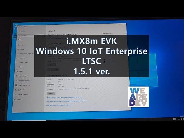 Windows 10 IoT Enterprise on i.MX8m EVK(1.5.1 ver.)