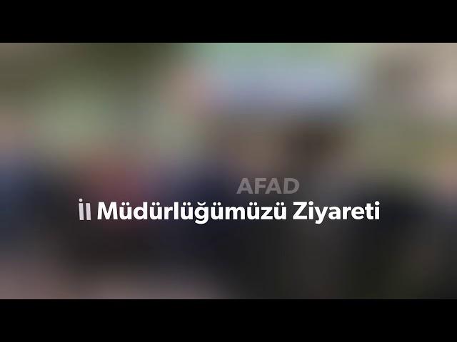 Adana AFAD İl Müdürlüğü’müzü AFAD Başkan Yardımcımız Sn. İsmail PALAKOĞLU’nun Ziyareti 16.02.2019