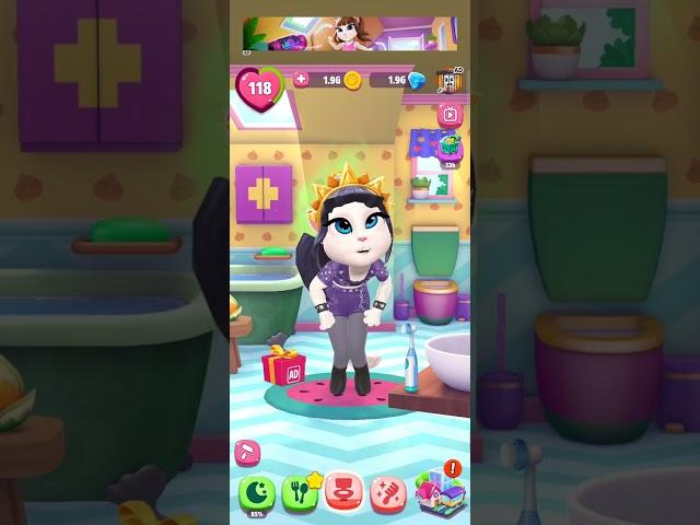 My Talking Angela 2 | Level118  Shorts video 1000 Android gameplay HD #short #shorts #ytshorts
