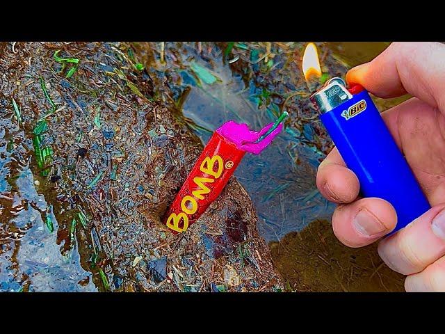 Lighting Fireworks Underground