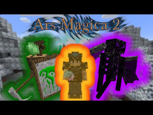 Using the most Op Magic Mod to destroy the Ender Dragon(Ars Magica 2)