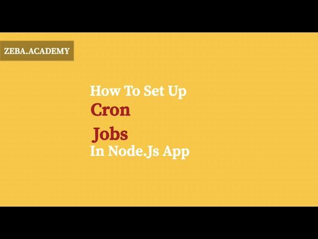 How to Set Up Cron Jobs in Node.js App