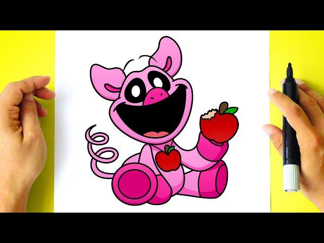 How to DRAW PICKY PIGGY - Smiling Critters - [ Drawing POPPY PLAYTIME Characters ]