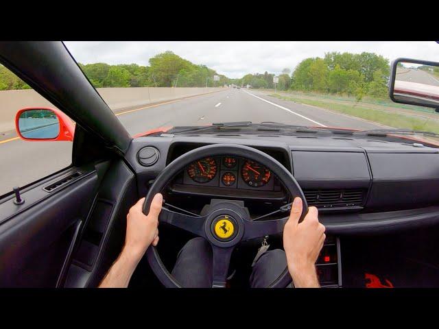 1988 Ferrari Testarossa - POV Test Drive by Tedward (Binaural Audio)