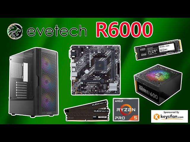 6 000 Rand Evetech Gaming PC Build Guide 2023