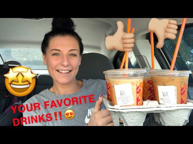 5 MOST POPULAR DUNKIN DONUTS COFFEE REVIEW‼️‼️