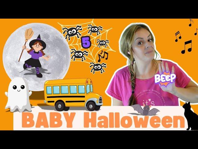 Baby Learning Video Miss Katie Halloween Songs & Baby Talk Wheels On The Bus Halloween For Toddlers