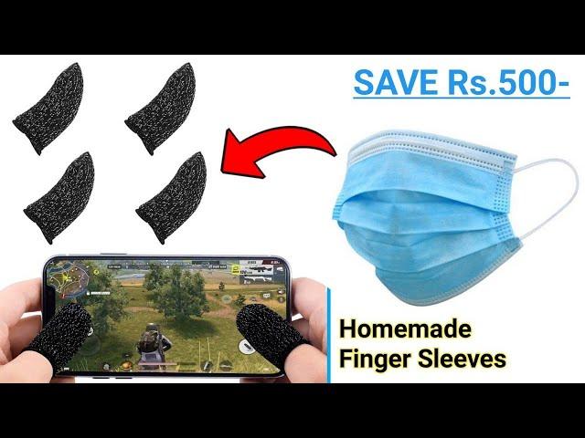 How to make thumb sleeves for gaming - Using Mask | finger Sleeves for pubg, free fire | Cr Make