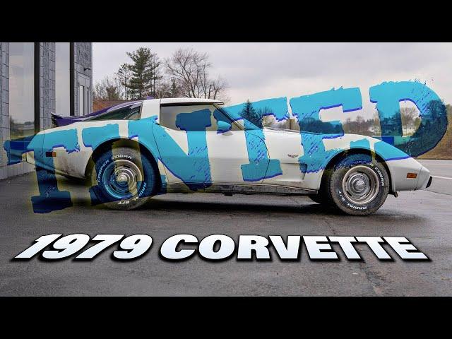 1979 Chevy Corvette is not the easiest car to tint