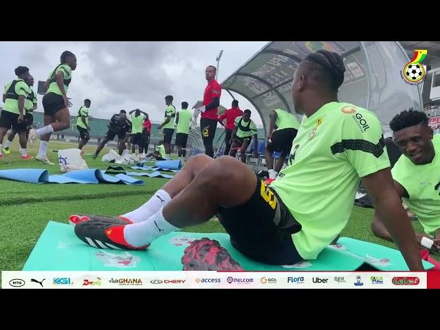 BLACK STARS FIRST TRAINING AT THE UNIVERSITY OF GHANA STADIUM