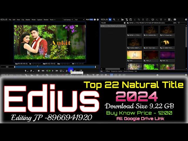 TOP 22  REFINE 1 1 TITLE PROJECT 2024 ! edius Natural title project 2024 ! edius project ! editing j