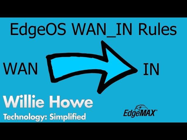 EdgeOS WAN IN Firewall Rules