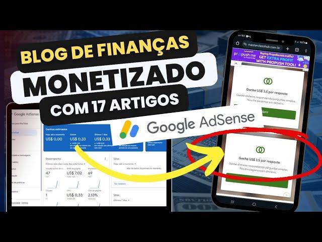 MEU BLOG DE FINANÇAS APROVADO EM 3 DIAS NO GOOGLE ADSENSE