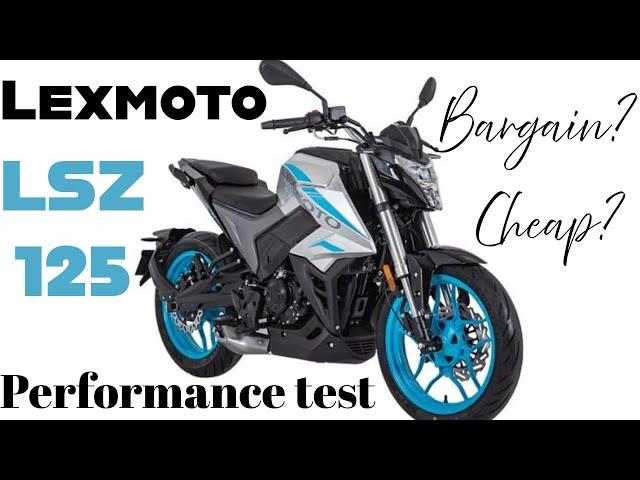 Used bike bargains! A nearly new Lexmoto LSZ-125. A very cheap motorcycle!