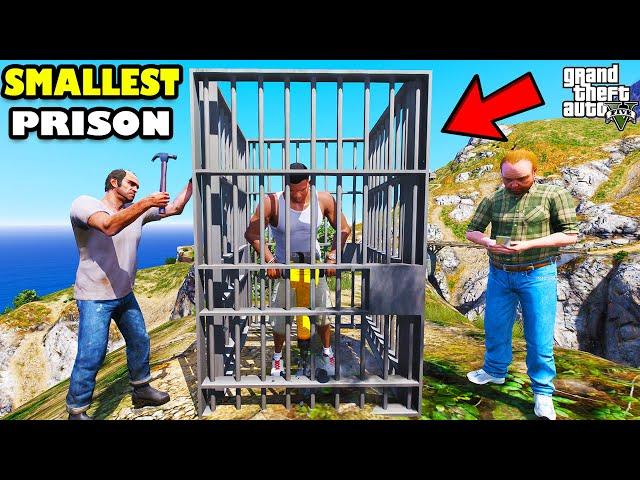 Franklin Trying To Escape Smallest But Dangerous Prison In GTA 5 | SHINCHAN and CHOP