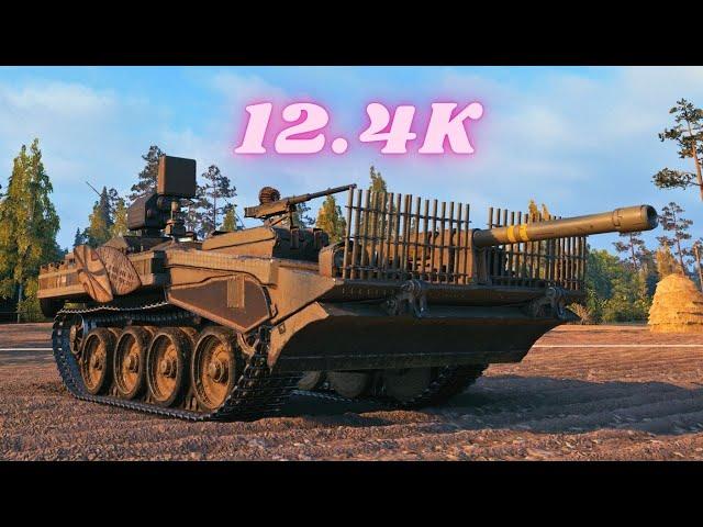 Strv 103B  12.4K Damage World of Tanks