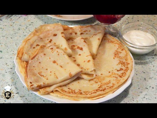 Блинчики-минутки. Простой рецепт нежных блинов