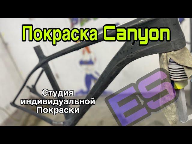 Покраска велосипеда Canyon