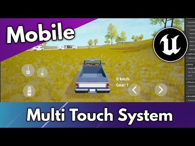 Mobile Button Multi Touch System Unreal Engine | Android & iOS Vehicle Button Multi Touch System