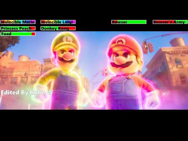 The Super Mario Bros. Movie (2023) Final Battle with healthbars 3/4