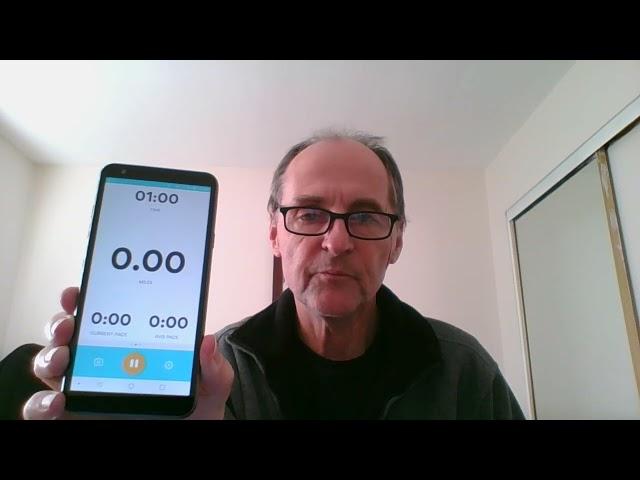 Old guy running. Running app: Asics Runkeeper short review
