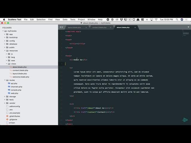 Laravel 5 7 From Scratch  Blade Layout Files