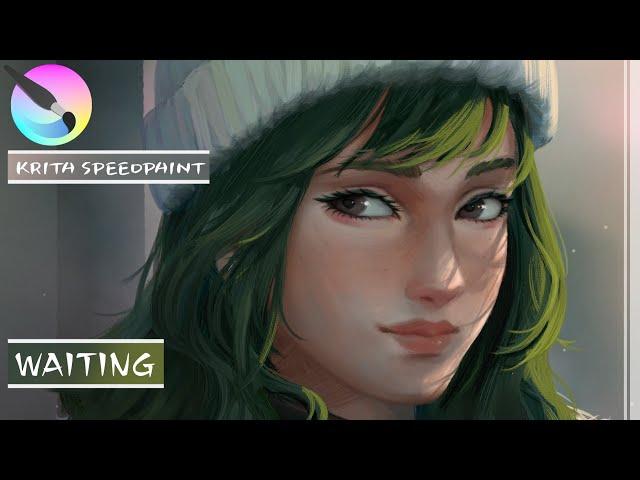 SPEEDPAINT | [DTIYS] "Waiting" | Krita