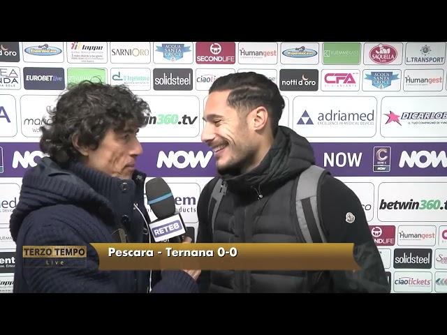 Pescara - Ternana 0-0 Aloi: "Cantavo gente di mare anche io…"