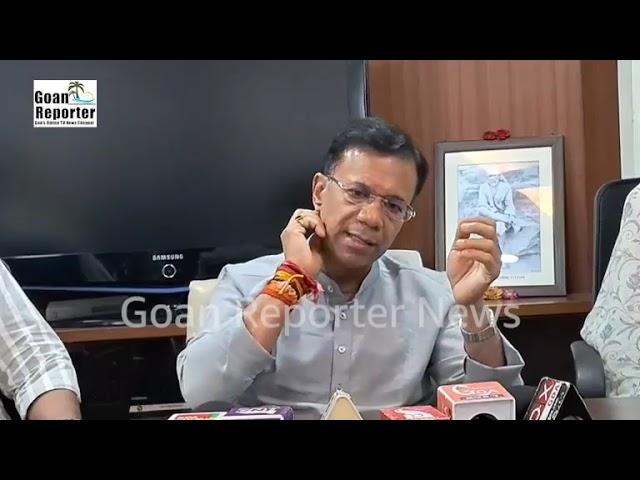 Goan Reporter News: Minister Vishwajit Rane press conference