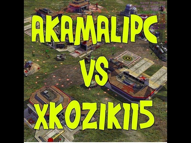 C&C Generals Best Game in the World Akamalipc Vs  xKozik115