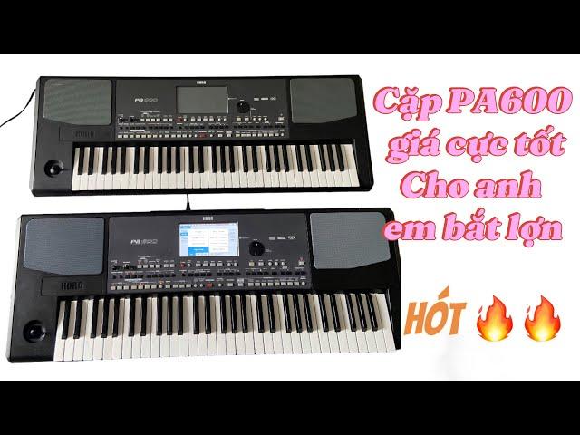 CẶP  KORG PA600 giá siêu rẻ / Demo 20/07/2024