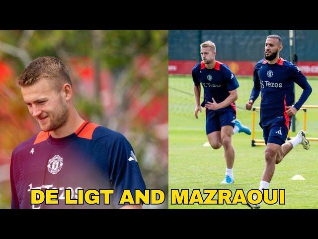 [watch]DE LIGT AND MAZRAOUI TRAINING HIHGLIGHTS