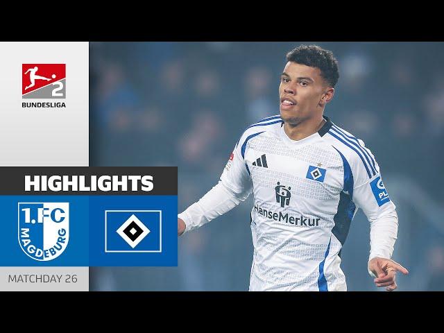 HSV Dominates | 1. FC Magdeburg - Hamburger SV 0-3 | Highlights | Matchday 26 - Bundesliga 2 2024/25