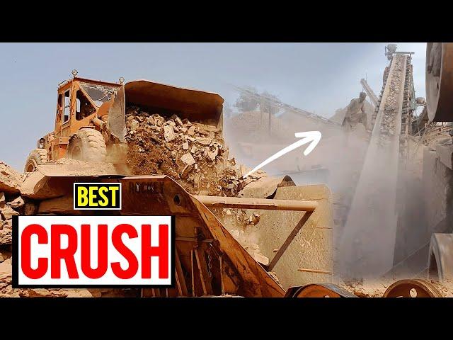 Quarry Primary best giant Super Satisfying Stone Crushing therapy giant shredder satisfying #asmrvid