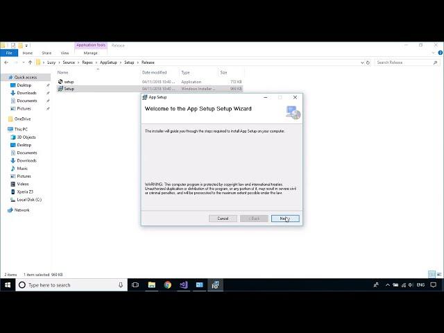 How to create Setup.exe file in Visual Studio 2017 | FoxLearn