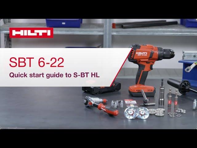 Quick Start Guide for Hilti S-BT HL Screw-in Threaded Studs - Fastening on Steel