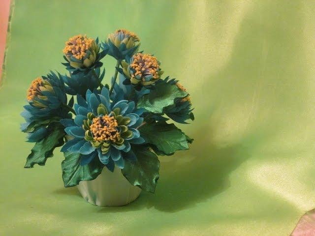 DIY / Лотос - фантазия  / Цветы из ткани /Букет своими руками / fabric flowers with his own hands /