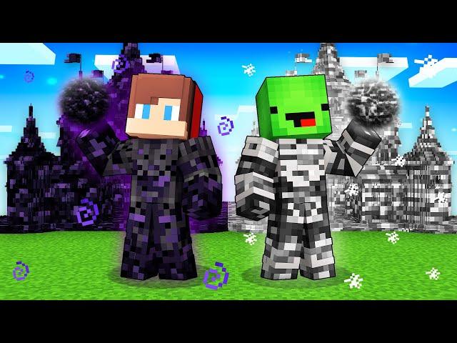 Mikey BEDROCK King vs JJ OBSIDIAN King Survival Battle in Minecraft (Maizen)