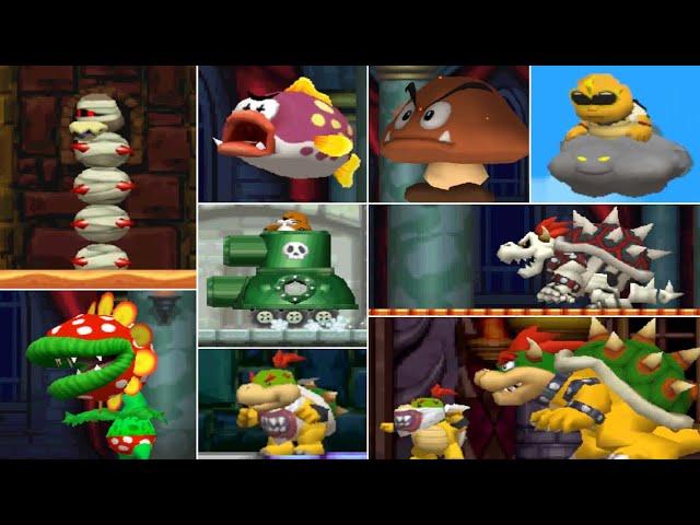 New Super Mario Bros. DS - All Boss Fights