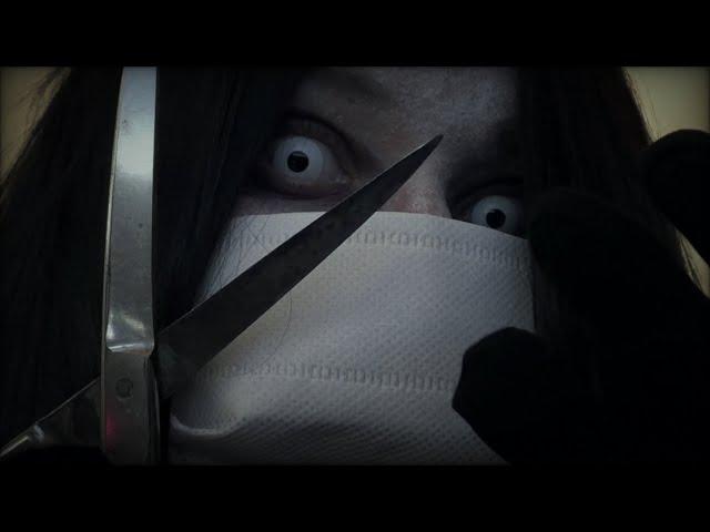 Kuchisake-Onna Gives You a Strange Haircut ASMR | Scissors, Snipping, Hair Play and Brushing Trigger