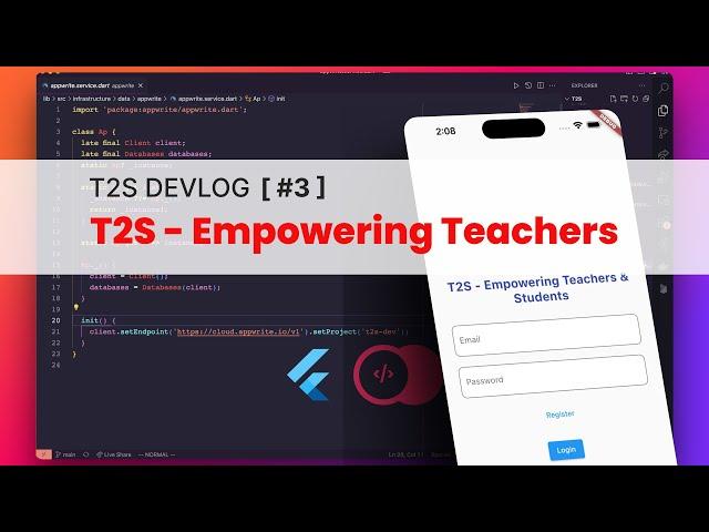 DEVLOG T2S [#3] - Flutter + Appwrite Authentication