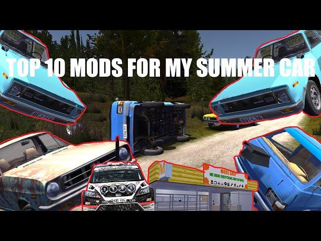 My Top 10 Mods For My Summer Car! (Under 60 Seconds!)