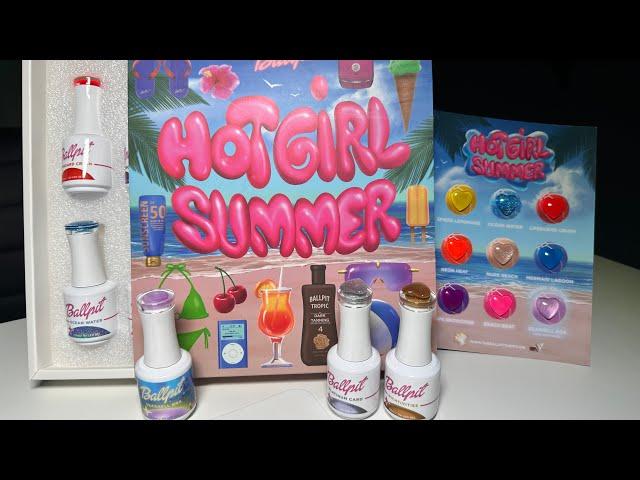 Swatching Ballpit Shops new gel collection! | Hot Girl Summer!