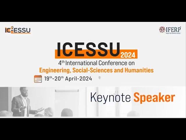 Dr  Danial Jahed Armaghani | Keynote Speaker | ICESSU - 2024 | Manila, Philippines