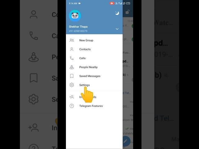 Privacy setting kaise on kare || How to enable privacy setting on telegram #ytshorts #shorts