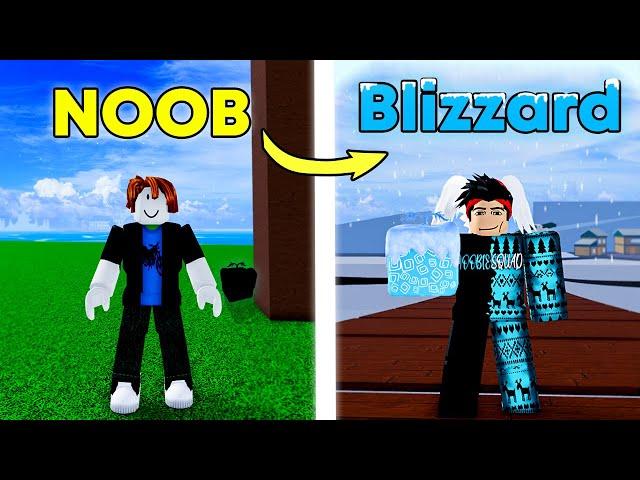 Blox fruits, Noob to Pro using Blizzard Fruit! Pt. 1