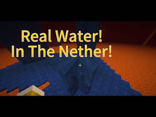 2 Ways to Put REAL Water In The Nether